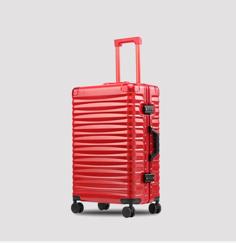 

6 COLOR travel suitcase with wheels cabin suitcase hand luggage set Aluminum frame Trolley case rolling suitcase on wheels