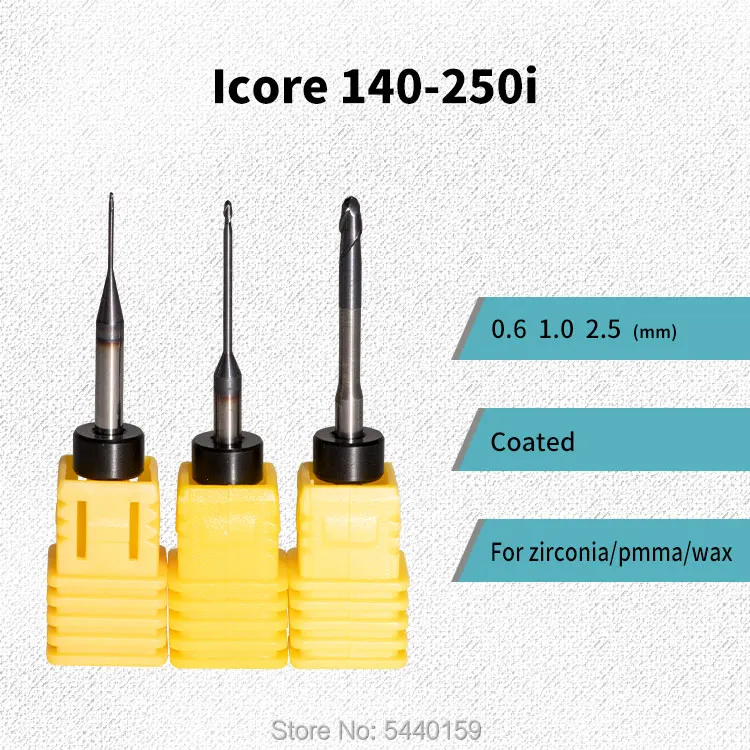3 шт. Imes Icore 140/245/250/340/4030 фрезерные боры с покрытием/Алмазное покрытие