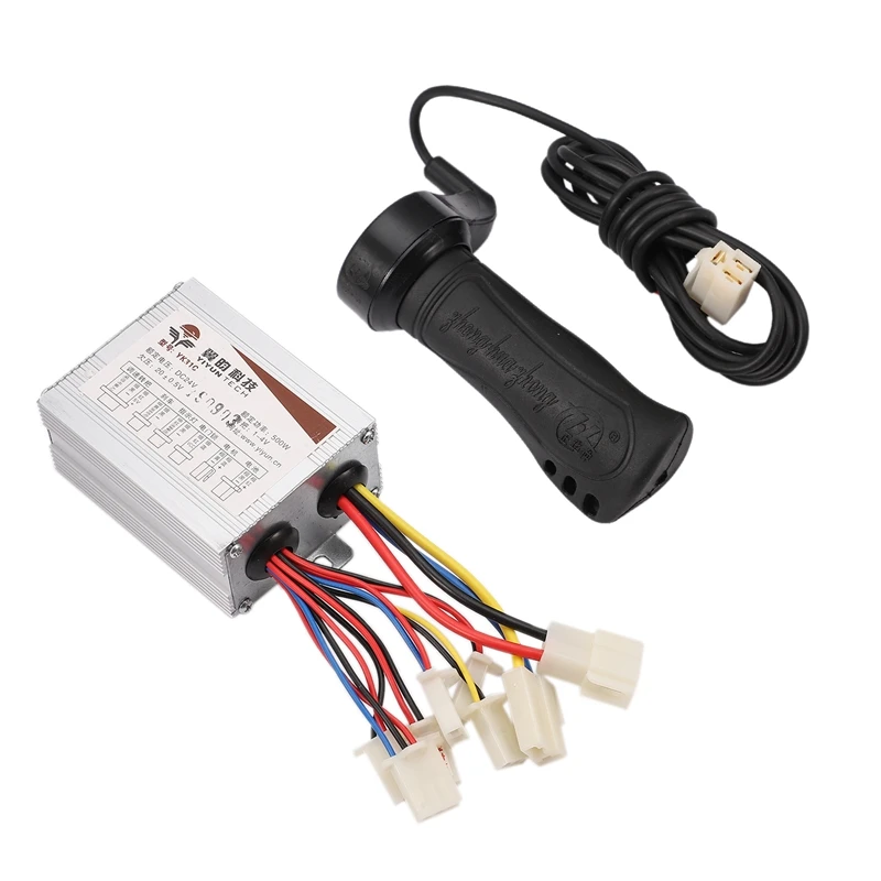 24V 500W DC Электрический велосипед мотор Матовый контроллер коробки с щеточный контроллер длинная линия поворота руля для электрических велосипедов в цвету