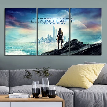 

HD Science Fiction Fantasy Art Picture Civilization Beyond Earth Video Games Art Wall Paintings Canvas Art for Living Room Decor
