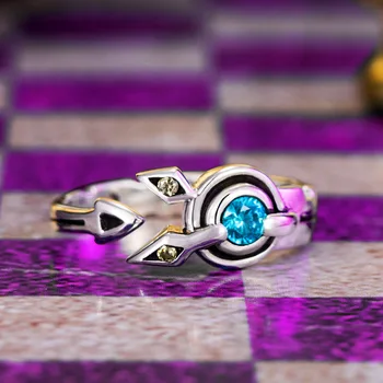 

Anime No Game No Life Zero Stephanie Dola Jibril Shuvi Dora Ring S925 Sterling Sliver Rings Christmas Cosplay Gift