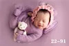 0-1 Month Newborn Photography Props Hat Baby Boy Girl Romper Bodysuits Outfit  Photography Baby Studio Shooting Props Clothing 5