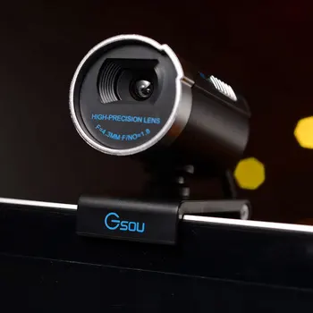 

USB Webcam High-definition Night Vision HD Web Camera with Built-in Sound Absorption Microphone for Computer PC Laptop