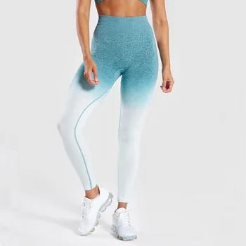 

Hip-Lifting Seamless Pants Gradient Color Mesh Breathable Quick-Drying Outdoor Fitness Leggings Women