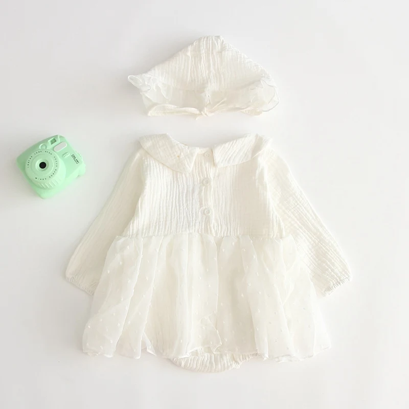 Одежда для маленьких девочек; милые вечерние костюмы принцессы для крещения; Одежда для новорожденных на Рождество; боди из хлопка+ шапочка; Комплект для девочек; одежда для малышей