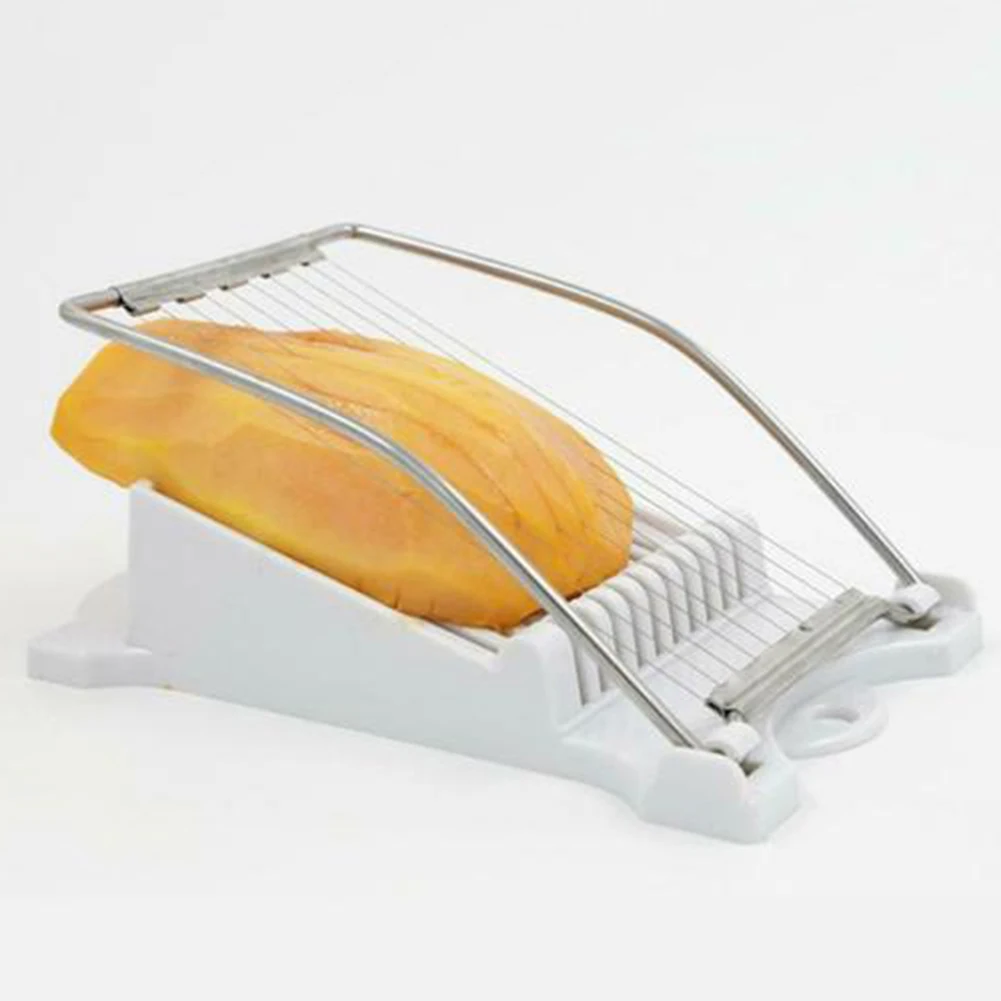 Hot Stainless Steel Lunch Meat Slicer Cutting Canned Meat Soft Cheese Slicer Boiled Egg Fruit Food Kitchen Gadget Cutting Tool