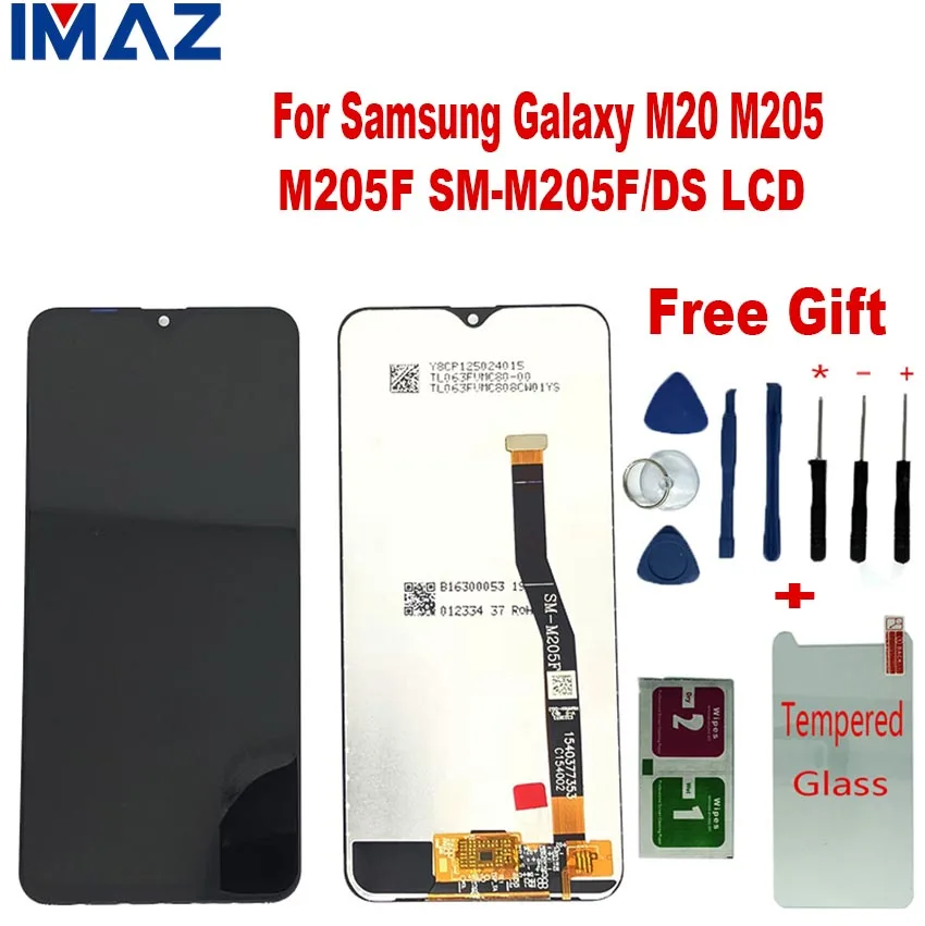 IMAZ оригинальный 6 3 &quotдля Samsung Galaxy M20 2019 SM-M205 M205F M205G/DS ЖК-дисплей сенсорный экран