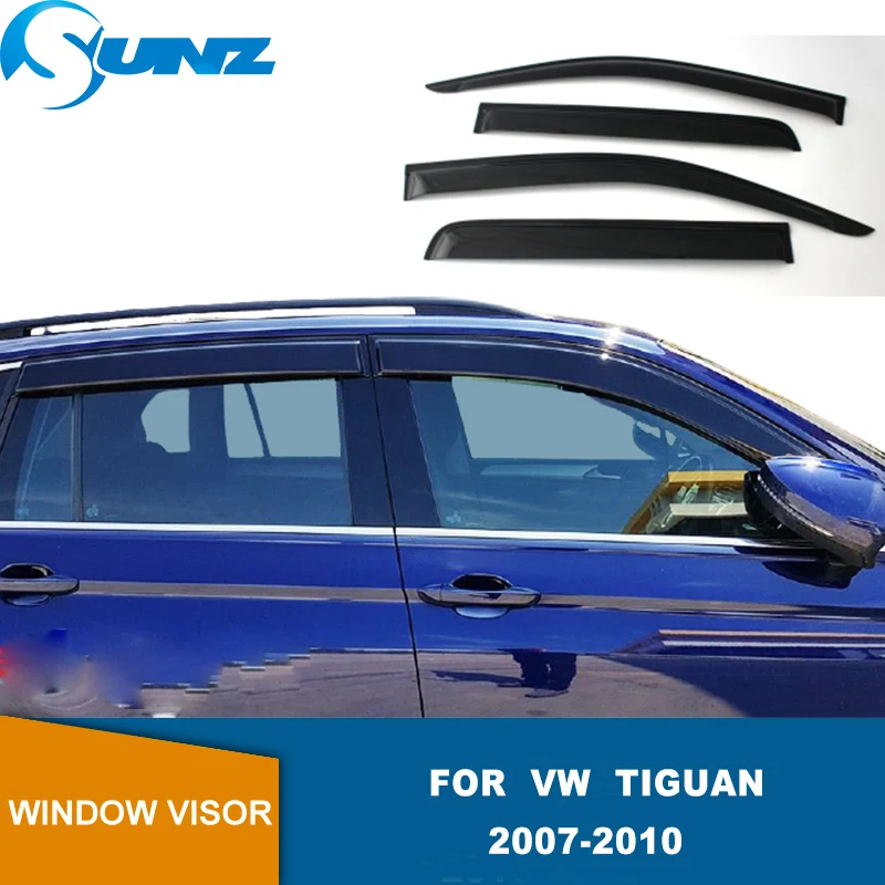 Оконный дефлектор для VW Tiguan 2007 2008 2009 2010 черные всепогодные экраны защита от