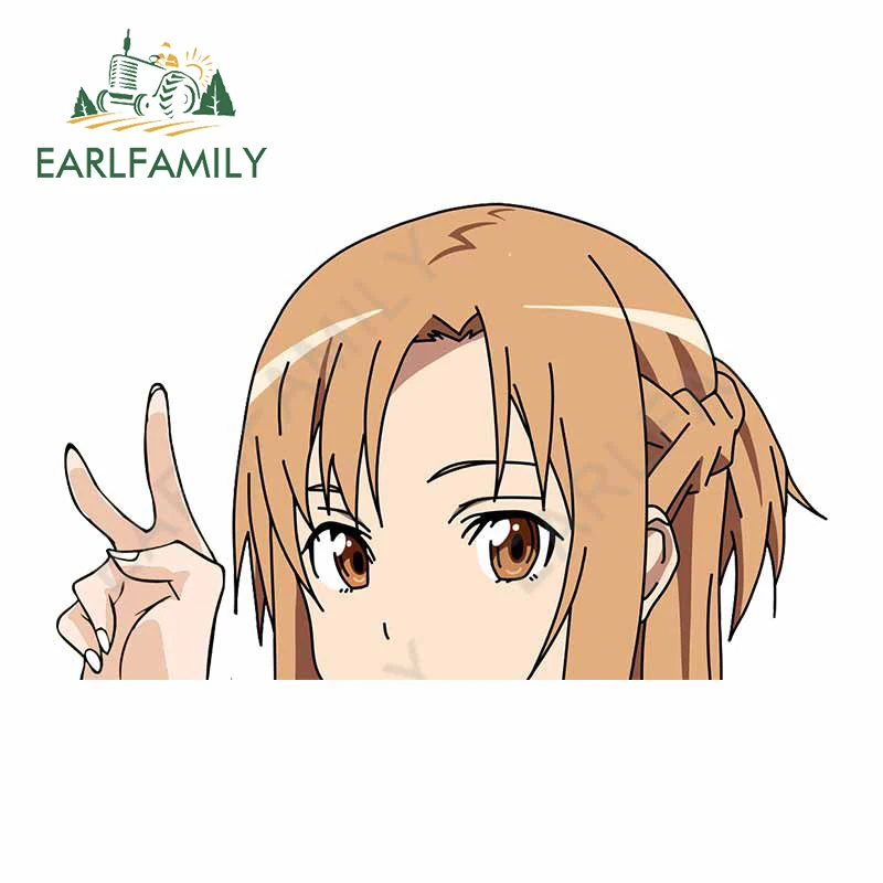 EARLFAMILY 13 см x 8 для меча искусство онлайн наклейки автомобиля аниме мотоциклетная