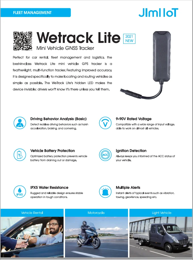 gps tracker for car Concox WetrackLite Waterproof GPS Tracker With Battery IPX5 Hidden LED Geo-Fence Vibration ACC Updated of ET25 Car Alarm Locator vehicle tracker