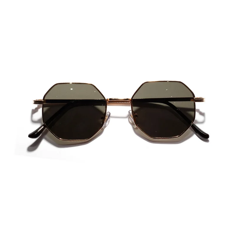 2019 Retro polygon sunglasses Men Women Luxury pink Lens Round Sunglasses Vintage Small frame Mirror color | Аксессуары для одежды