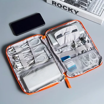 

Travel Wearable Digital Bag Portable Data Cable Earplugs Mobile Power Pack Multifunctional Trip Storage Bag Accessories Supplies