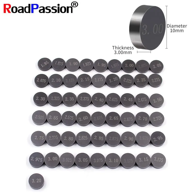 55Pcs Moto Dirtbike Valvola Regolabile Diametro Spessore 10.0Mm Kit Per Harley V-Rod Rod Night Rod Special Night Rod