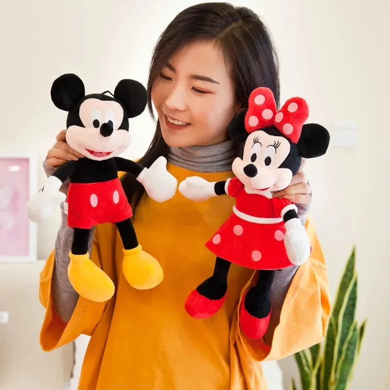 20 см Disney Мышь с Микки Маусом Мягкие игрушки из мультфильмов Подарки Кукла Аниме