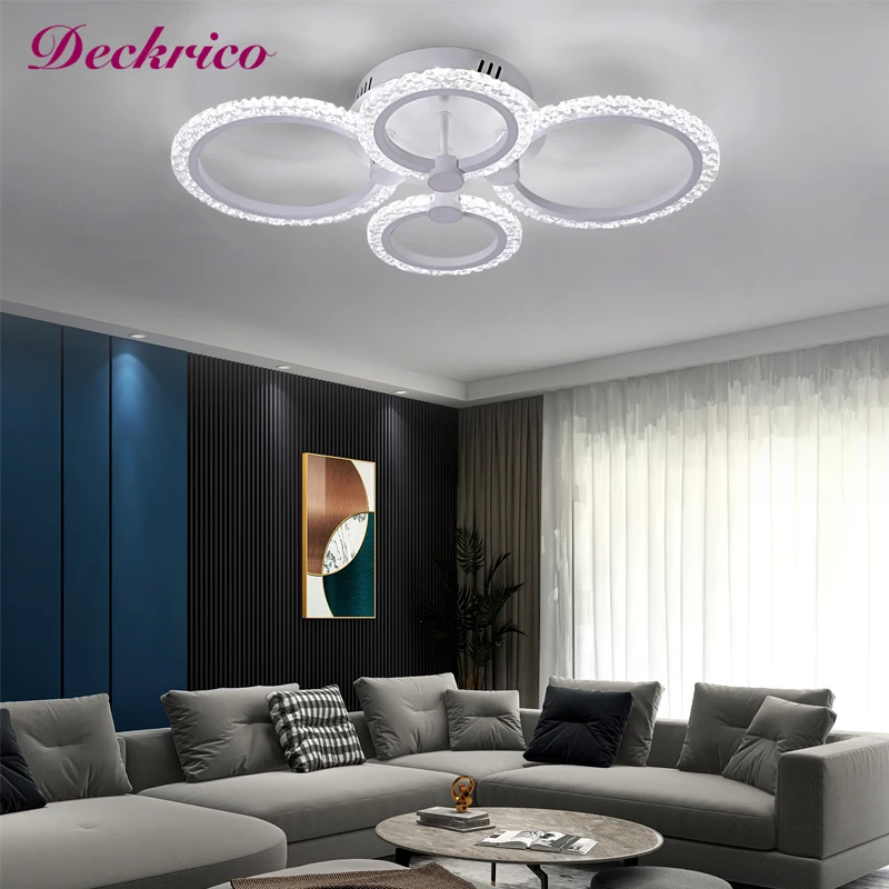 Modern Acrylic Ceiling Light Fixture For Living Room Led