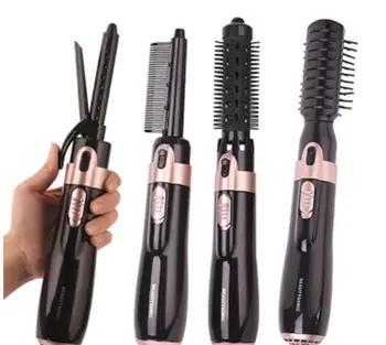 

4 in 1 Styling Tool Hair Dryer Hair Curler Comb Salon Professional Electric Hair Dryer Blower Multifunctional Styling Set