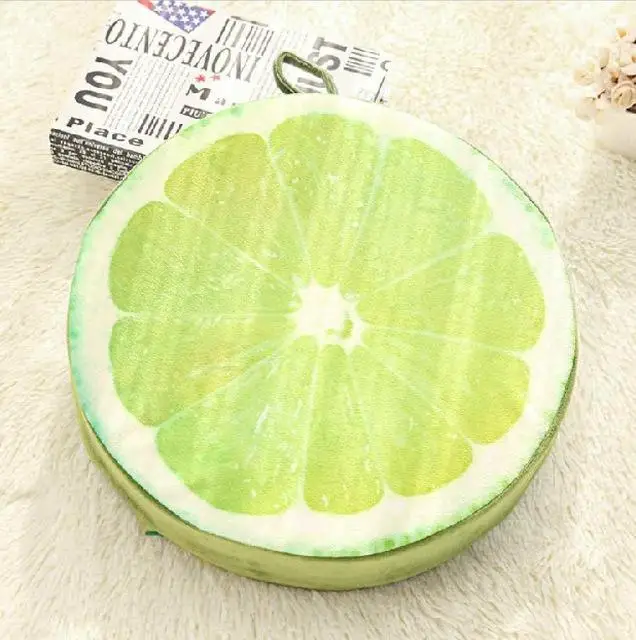 17 DUSTPROOFVEIL 3D Print Cushion Fruit Cotton Office Chair Sofa Back PP Cushions Throw Pillow - Цвет: 3