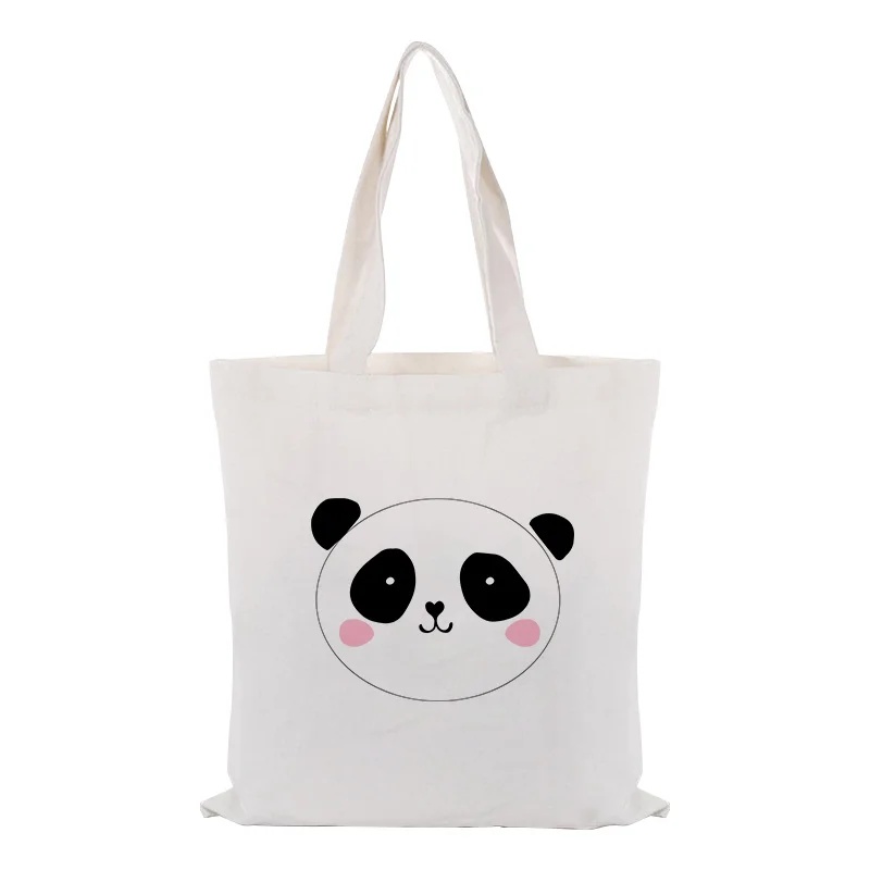 Холщовая вместительная сумка для покупок сумка для иллюстрации сумка на заказ Печать текстовый логотип DIY ежедневное использование Печать Эко многоразовая утилизация