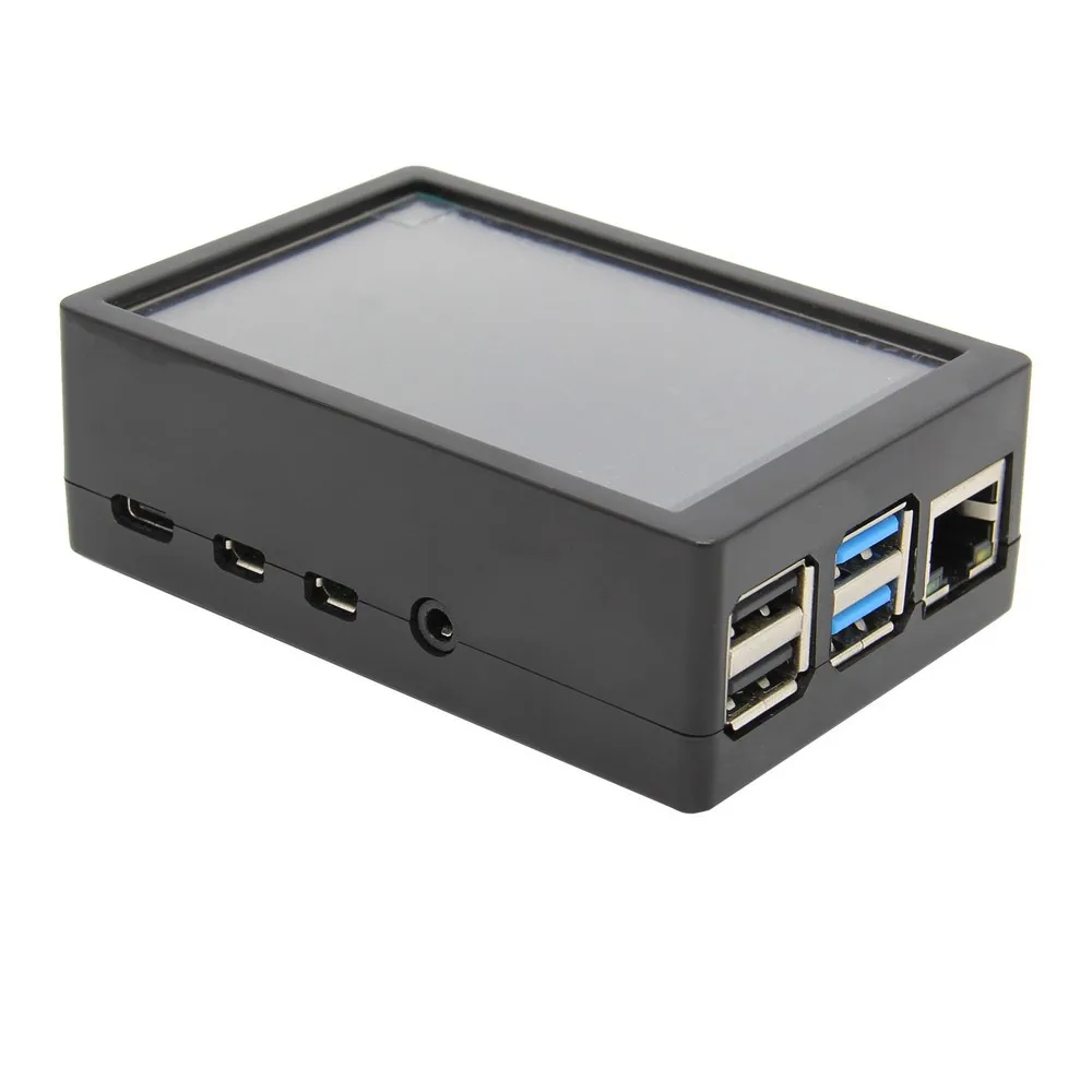 

3.5 inch Raspberry Pi 4 Touchscreen with ABS Case, 480*320 LCD Display Max 50FPS+Touch Pen+ABS Box for Raspberry Pi 4 Model B
