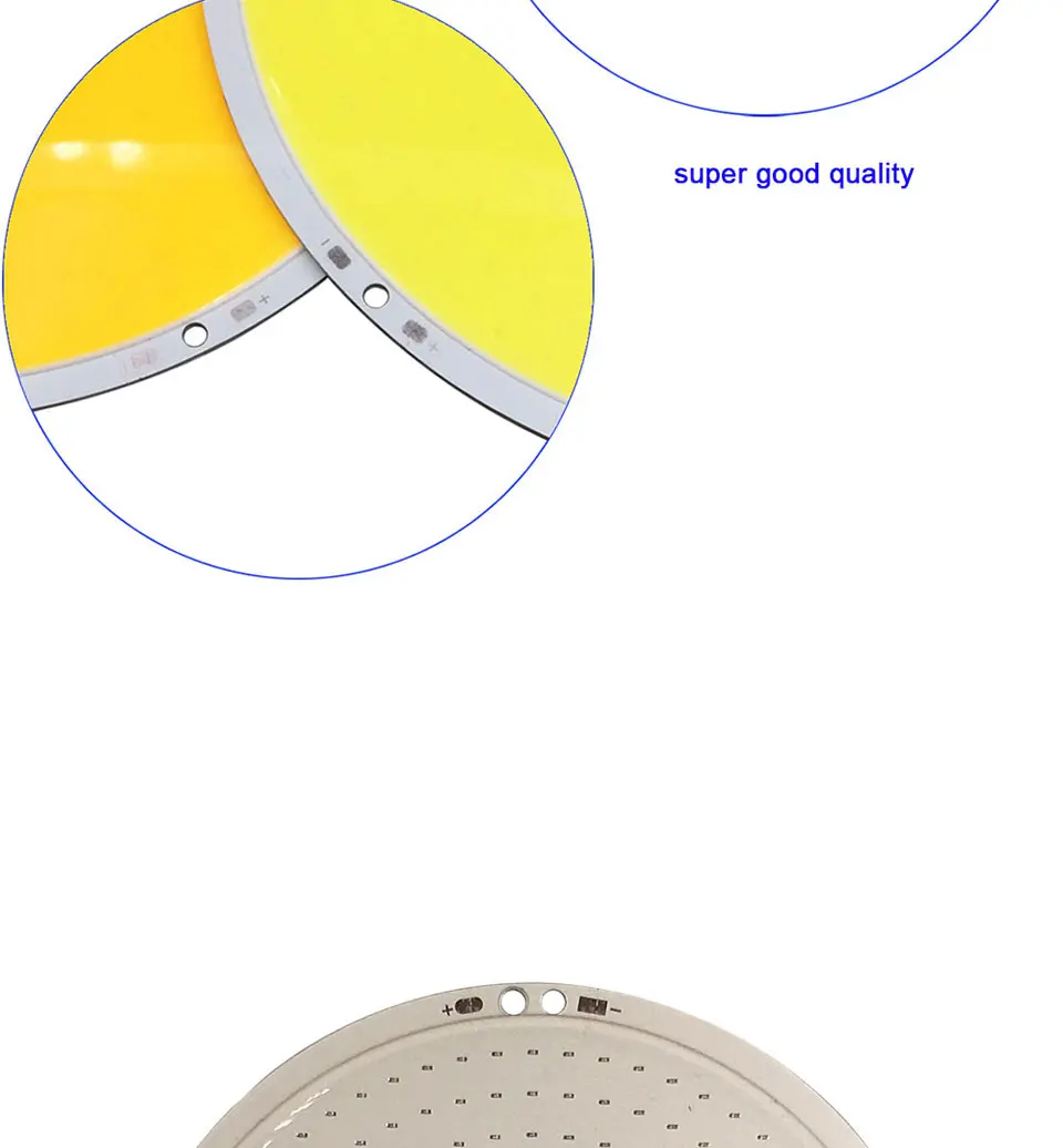 DC12V Dimmable Round COB LED Lamp Panel Lights 12V 50W LED Bulb with Dimmer Blue Warm Cold White Color Aluminum COB Board 108MM (4)