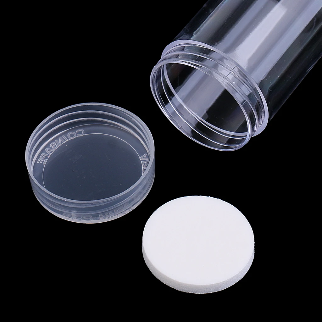10 pieces Coin Collection Box Protection Tube Holder 27mm Empty Coins Holder Tube Durable