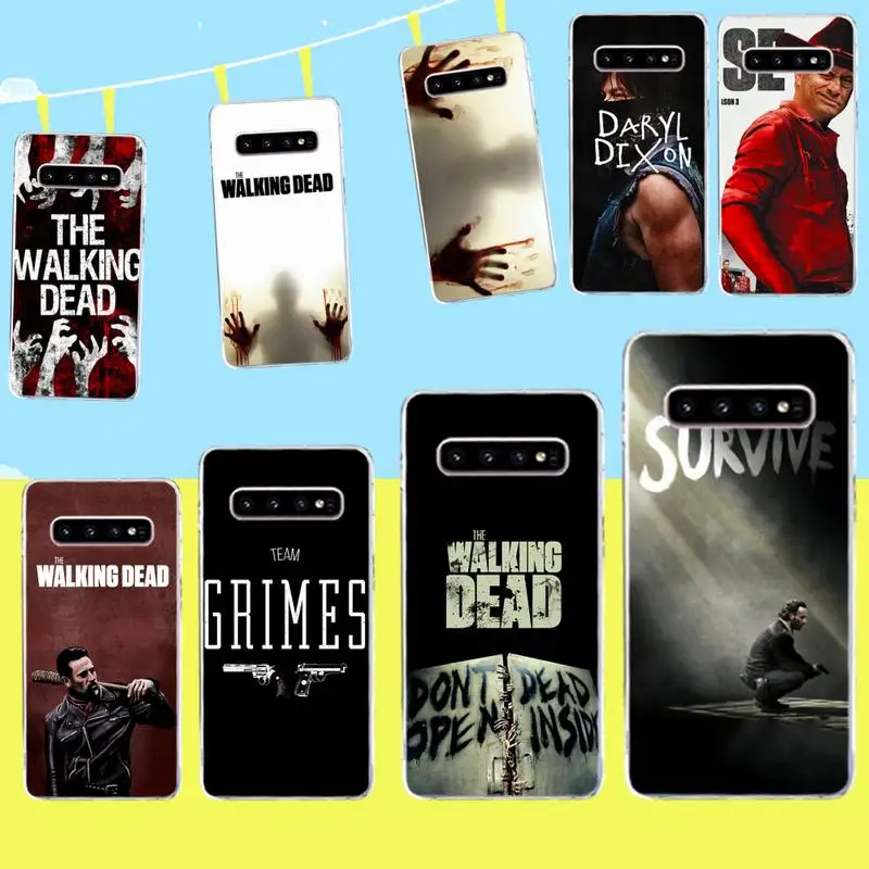 CUTEWANAN The Walking Dead TWD чехол для телефона Samsung S9 plus S5 S6 S7 edge S8 S10 plus|Бамперы| |