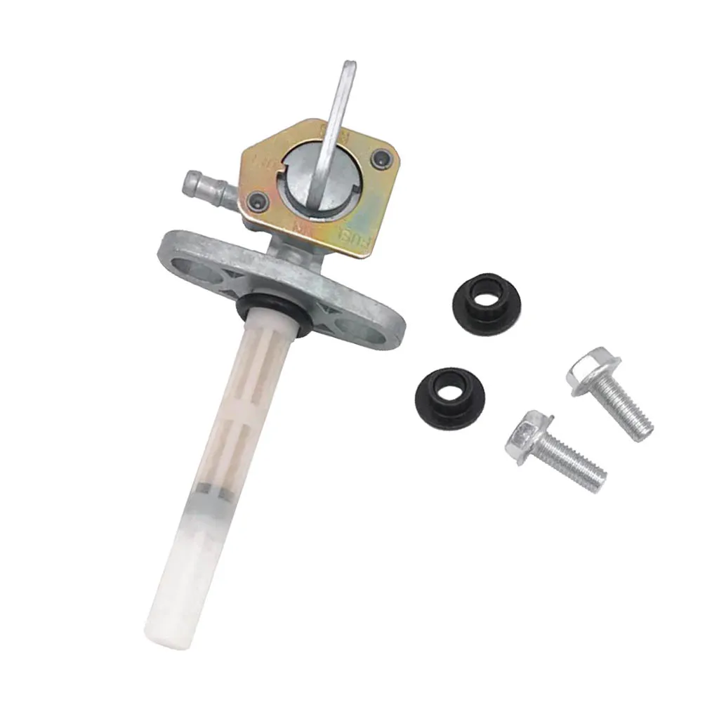 Fuel Petcock Valve Gas Tank Switch + Twp Screws Perfect for Honda TRX350 XR100 CRF250