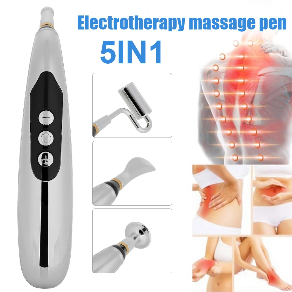 

Electric Acupuncture Point Massage Pen Pain Relief Laser Therapy Electronic Meridian Energy Pen Body Head Back Neck Leg Massager