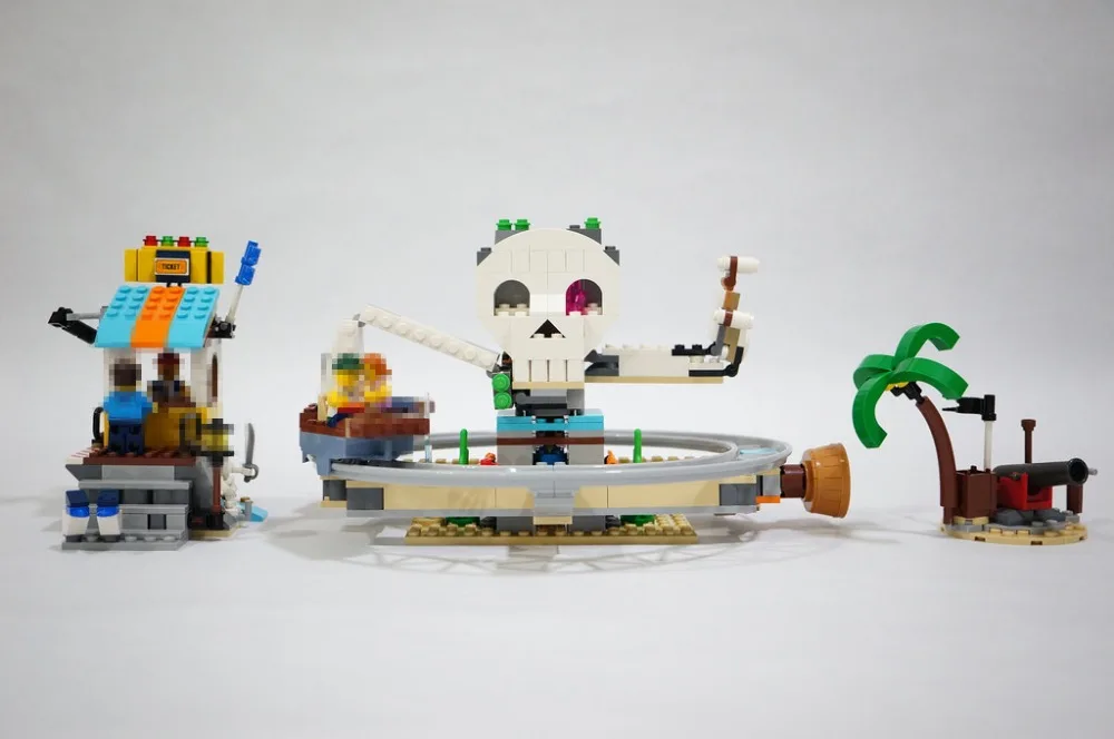 Игрушки для детей модель 3 в 1 город пиратские американские горки fit creator technic город строительные блоки 31084 рождественские подарки