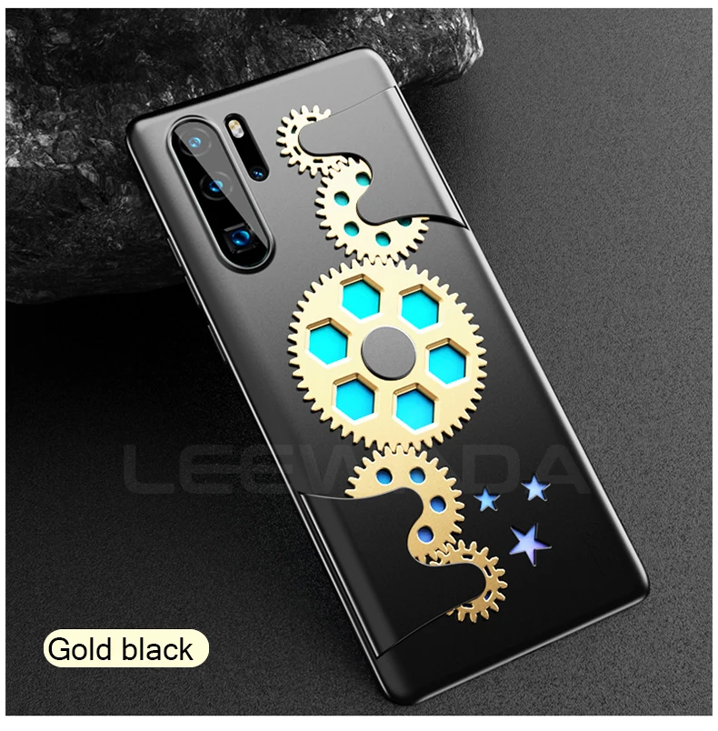 Glod black Для P30Pro чехол механический полный конверт вращающаяся Шестерня дизайн эффективное охлаждение военный класс drop-proof чехол P30pro сумка для телефона - Цвет: Glod black