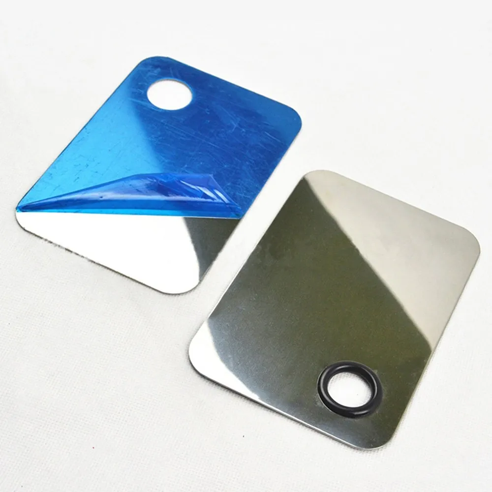

Nail Art Palette Cosmetic Makeup Mixing Palette Stainless Steel Spatula Tool Crystal Acrylic For Makeup Ceramic Art Tools