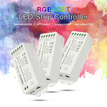 

Milight FUT045 RGB+CCT Led Controller 2.4GHz Wireless RF Control Max 15A DC12V/24V For RGB/RGBW/RGBWW/RGB+CCT Led Strip Light
