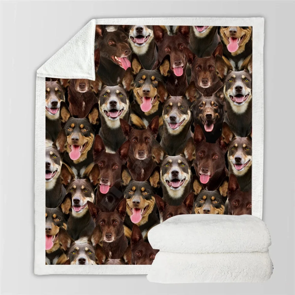 

You Will Have A Bunch Of Australian Kelpie Blanket 3D Printed Fleece Blanket on Bed Home Textiles Dreamlike 06