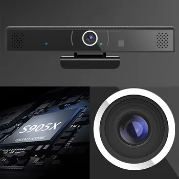

Q95-Max TV-Box Indoo video conference All-in-one with HD Webcam Camera Android Set-top-box Network Media Player Home video 8GB