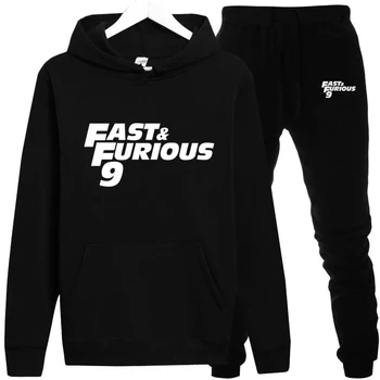 

Fast & Furious 9 Hoodie Sweatshirt Men/Women Fashion Hoodies Sweatshirts+Sweatpants Suits Fleece Hooded Pullover sudadera hombre