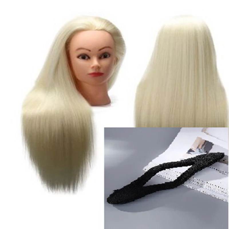 Cammitever White Hair Heads Mannequin Head For Wigs With Gifts