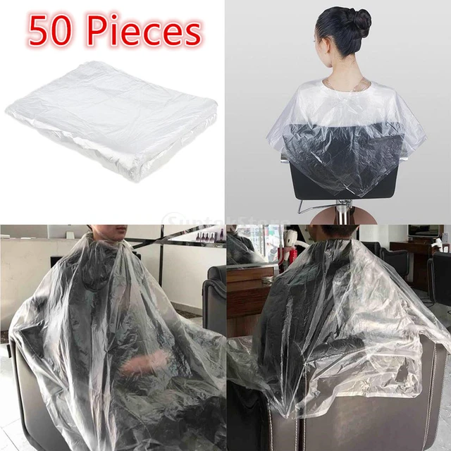 Amazon.com : Disposable Capes, Hair Cutting Cape, 100 Pieces Disposable  Capes Hair Salon,Capes for Hair Stylist,Plus Size Salon Cape for  Barbers,Beauty Salon,Hair Dye,Perming,59 x 43.3 inch,Disposable Barber Cape  : Beauty & Personal