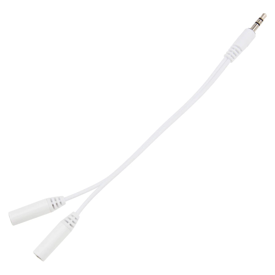 50pcs 18cm Jack 3 5mm Earphone Splitter Aux Cable for Samsung Computer 3 5mm 1Male to 2 Female headphone Audio Splitter Adapter
