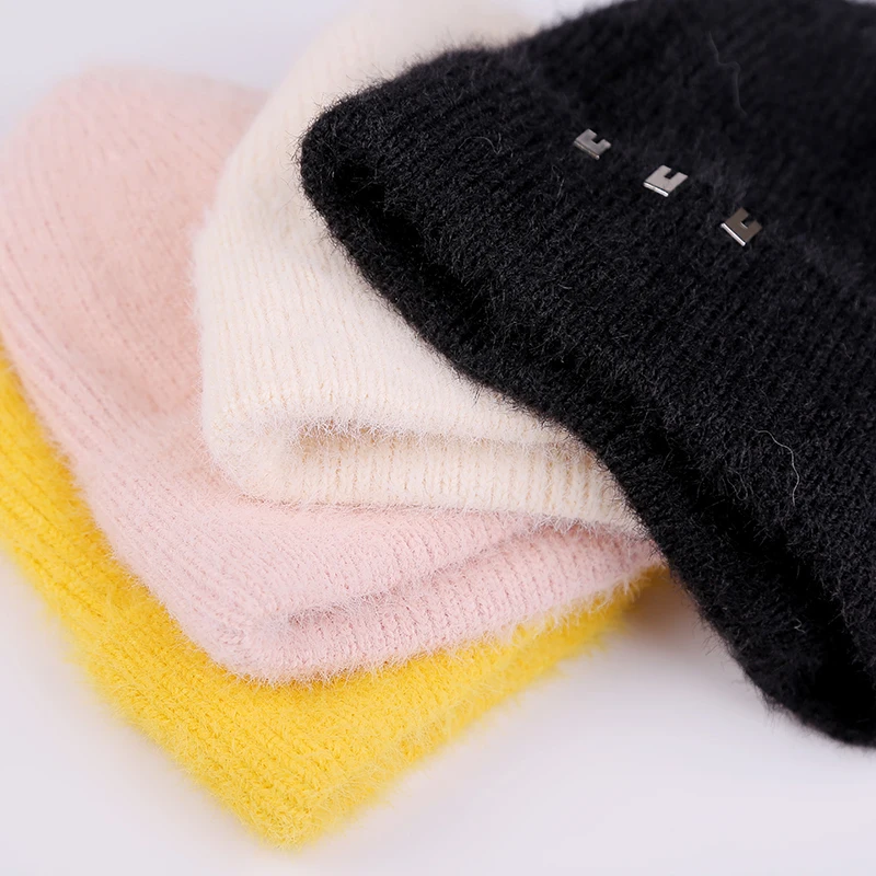 Зимняя мужская вязаная кепка с отворотами, короткая Кепка Gua Skullies Innocent, шапка, модная женская зимняя шапка с черепом, шапка с помпоном, утолщенная теплая