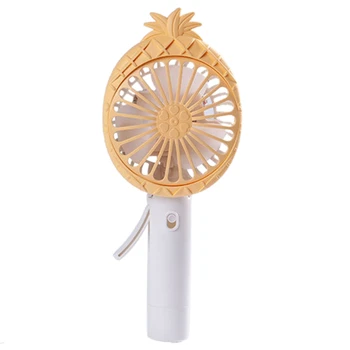 

Folding Spray Fan Pineapple Head Fan USB Rechargeable Mini Desktop Outdoor Hanging Neck Pocket Small Fan