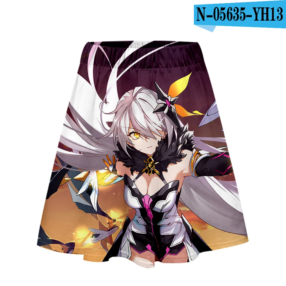 Honkai Impact 3 юбка Харадзюку Повседневная стиль Харадзюку поп юбки новые сексуальные Kpop Женская Повседневная модная распродажа - Цвет: 8
