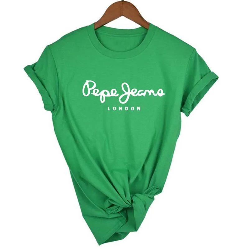 Новейшая футболка Pepe-Jeans-London летняя дышащая женская модная популярная