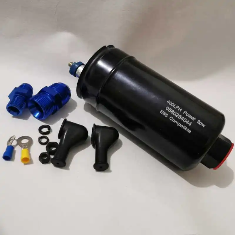 Bomba de combustible externa en línea EFI 400LPH, herramienta de alto rendimiento, Compatible
