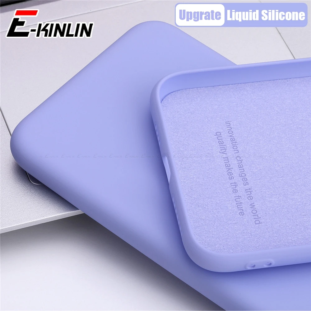 Funda Original de silicona líquida para Huawei Honor View 30 20 Pro 30S Plus 20E 20S 10i 10 Lite 8X