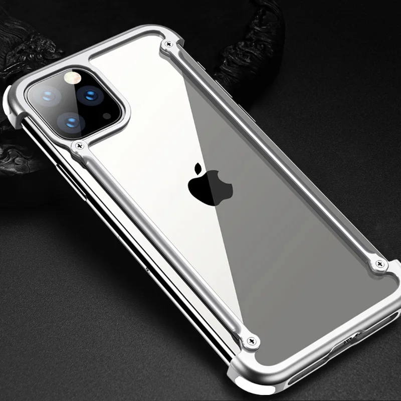 Роскошный металлический чехол с подушкой безопасности для IPhone 11 11 pro, чехол для Iphone 11 pro max, персональный металлический чехол-бампер