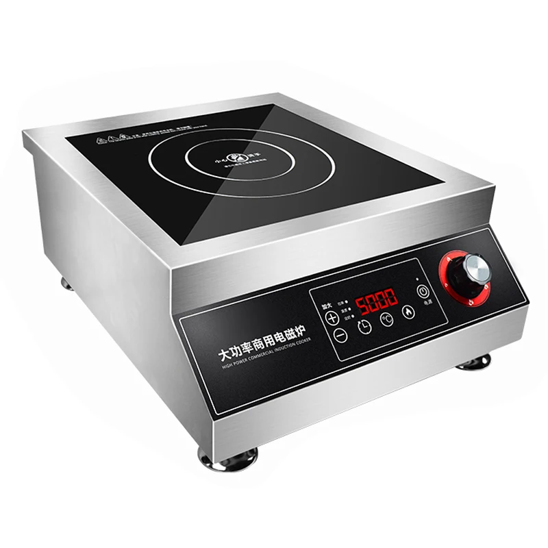 Commercial Induction Cooker 5000w High-power Flat Braised Meat Soup Cooker 5kw Stir-fry