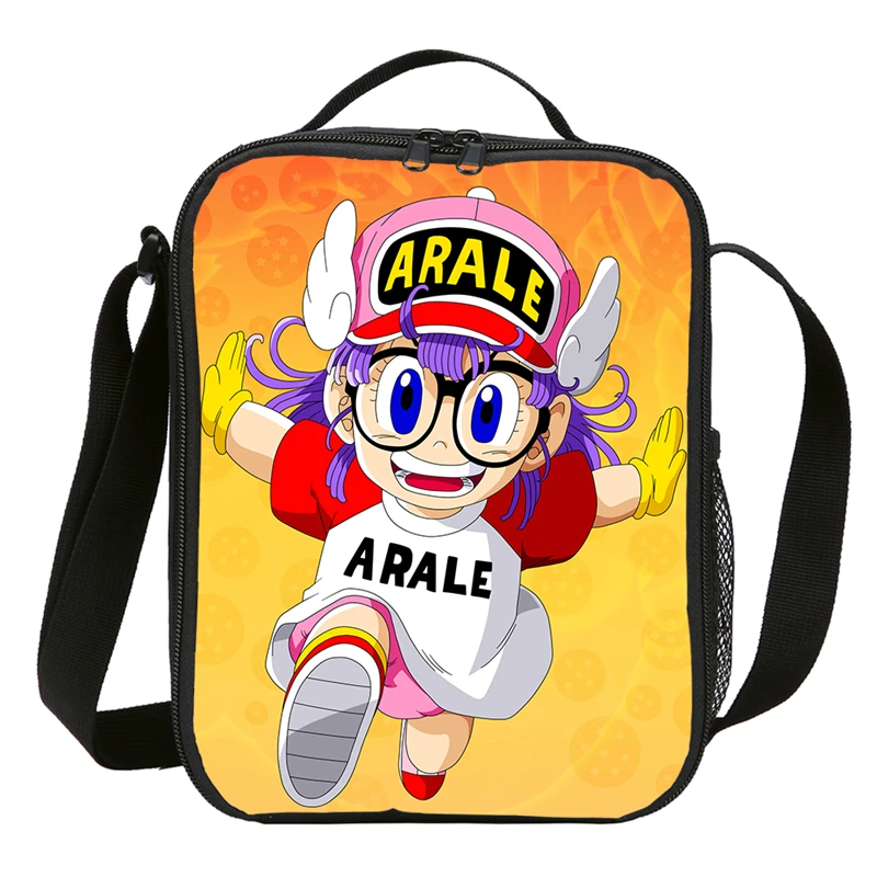 Dr. Slump Arale Мультяшные сумки для обеда, изолированные теплые Kisd школьные сумки, холщовые сумки для еды, сумки через плечо, Термосумка-холодильник