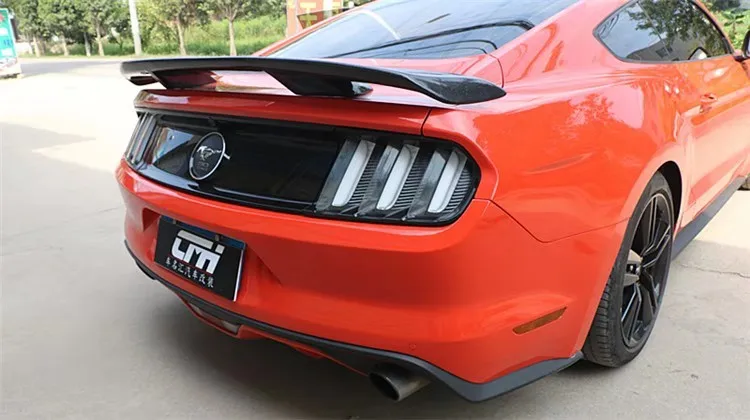 Углеродное волокно заднего крыла багажник выступ Спойлеры подходит для Ford Mustang спойлер