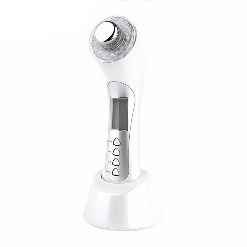 

Ultrasonic Ion LED Photon Therapy Beauty Device Facial Massager Cleaner Skin Rejuvenation Device Face skin scrubber Instrument47