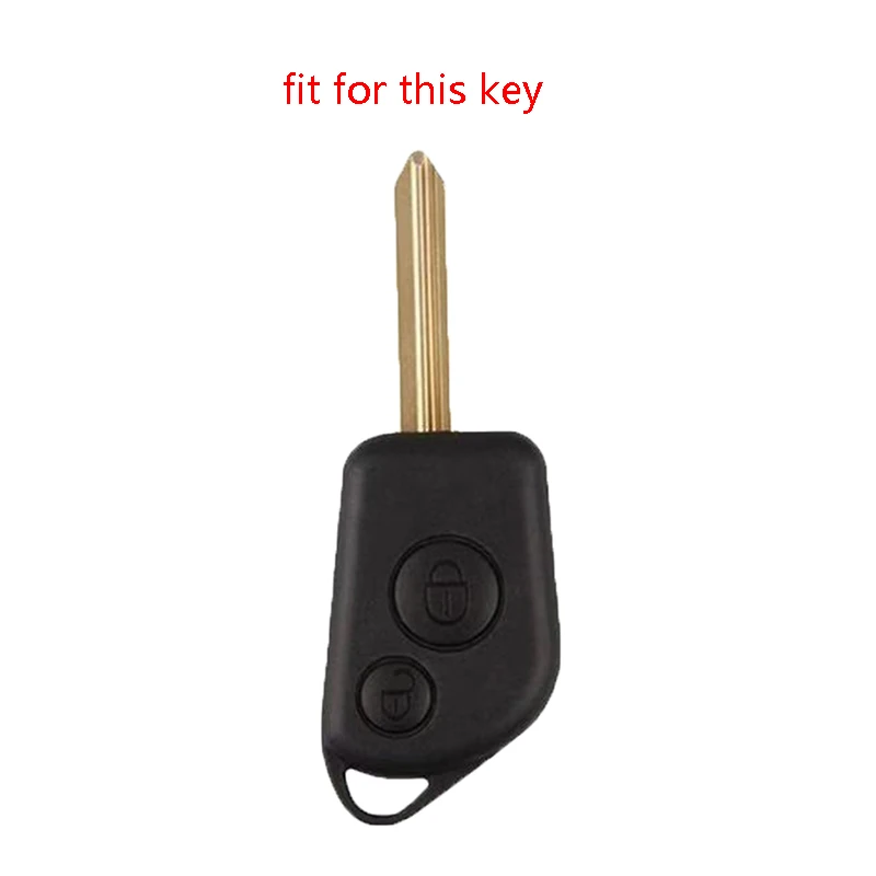 Key Cover Case for Peugeot 406 306 205 206 405 106 Citroen Berlingo Xsara Picasso Saxo 2 Button Silicone Car Holder key case cover,key case